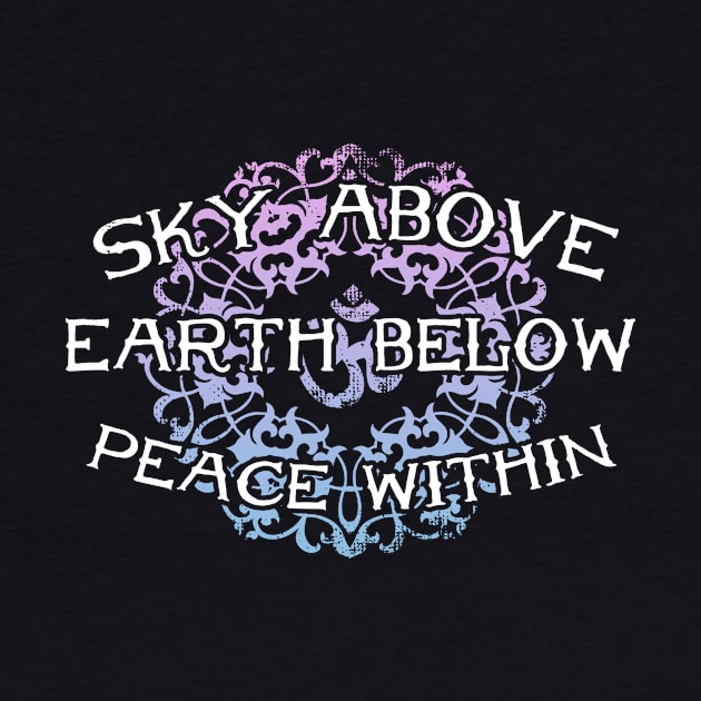 Sky Above Earth Below Peace Within by thingsandthings